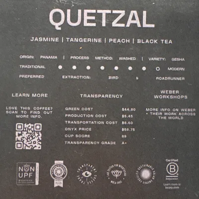 Quetzal by Onyx Coffee Lab